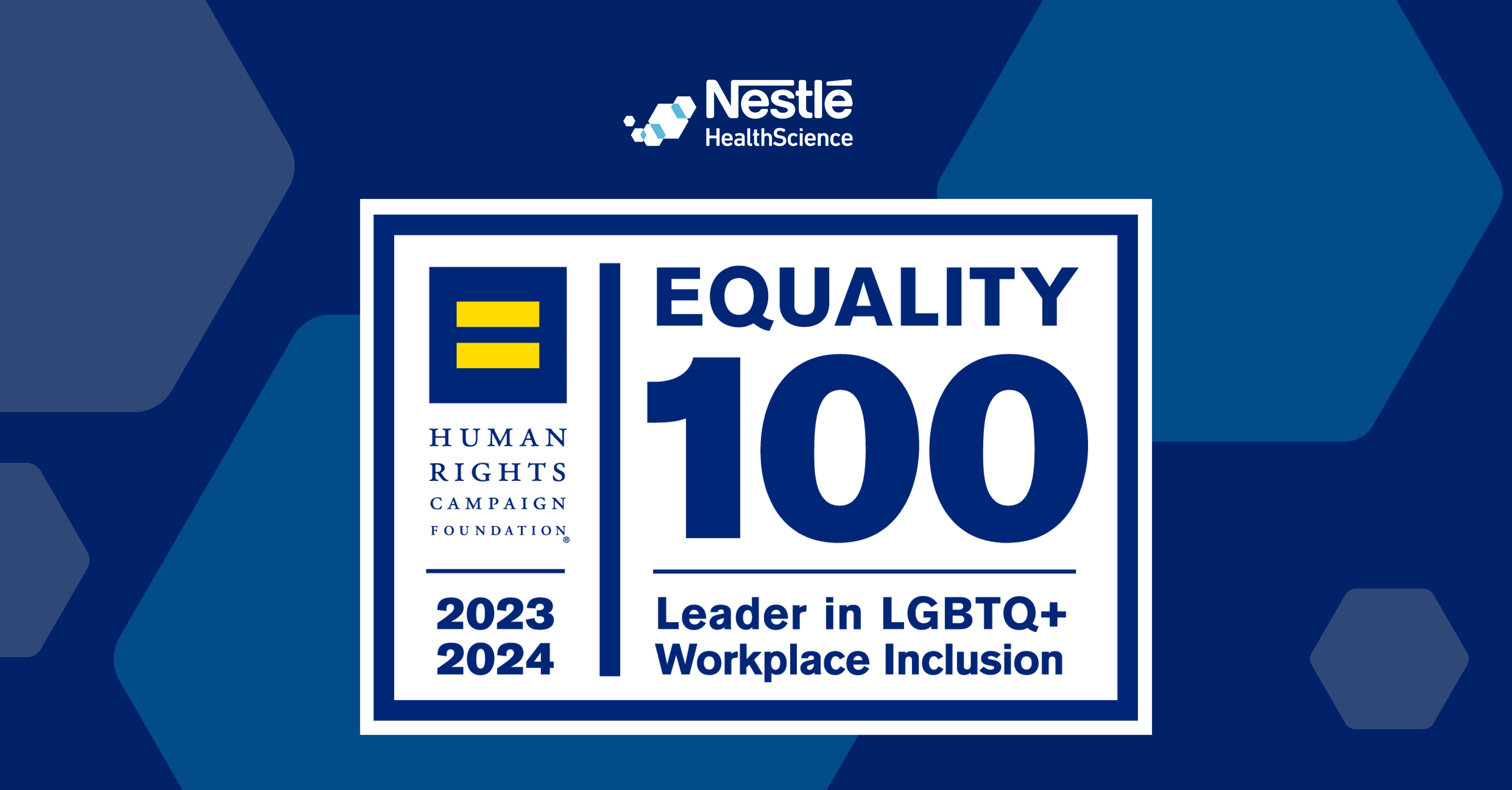 Nestlé Health Science Earns Top Score in Human Rights Campaign